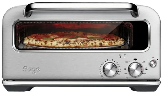 Sage SPZ820BSS4EEU1 the Smart Oven Pizzaiolo - pizzauuni - harjattua ruostumatonta terästä